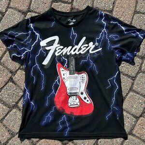 Fender All Over Print AOP T Shirt Sz XL